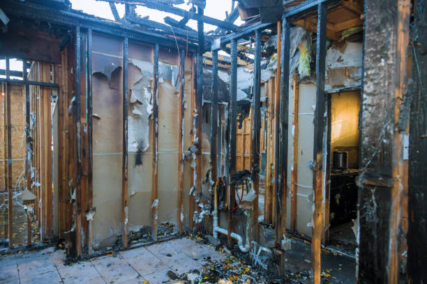 Professional Fire Damage Restoration technician working in Leander, TX